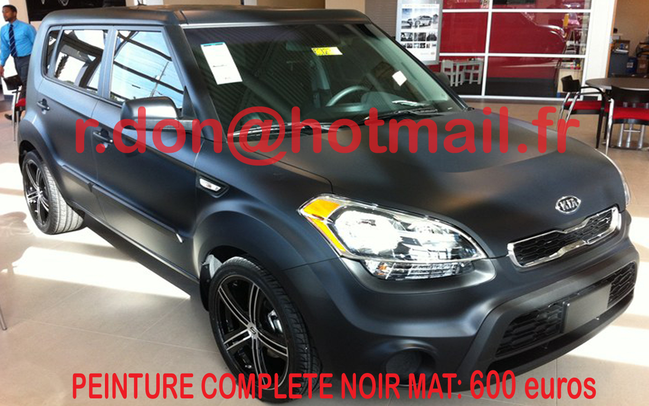 Kia Soul noir mat, Kia Soul noir mat, Kia Soul mat