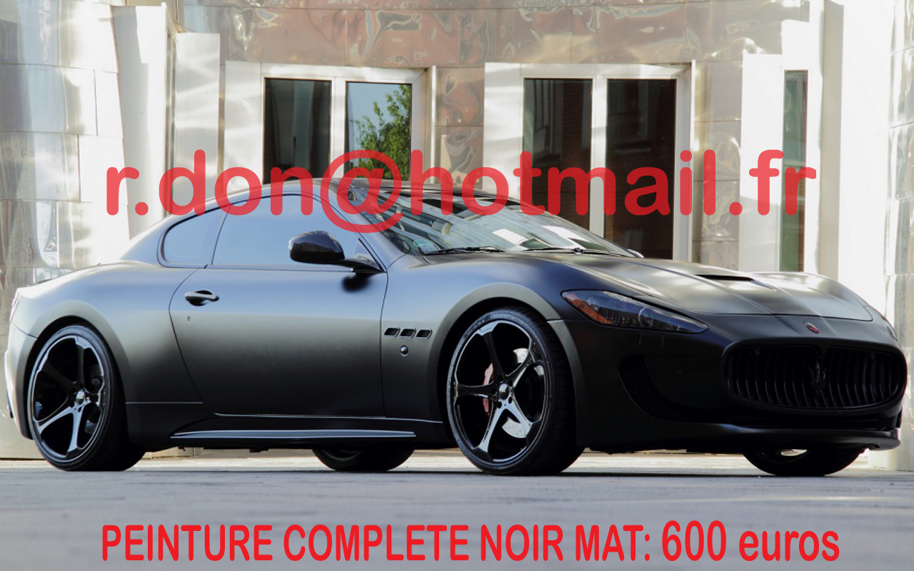 Maserati Gransport noir mat, Maserati Gransport noir mat