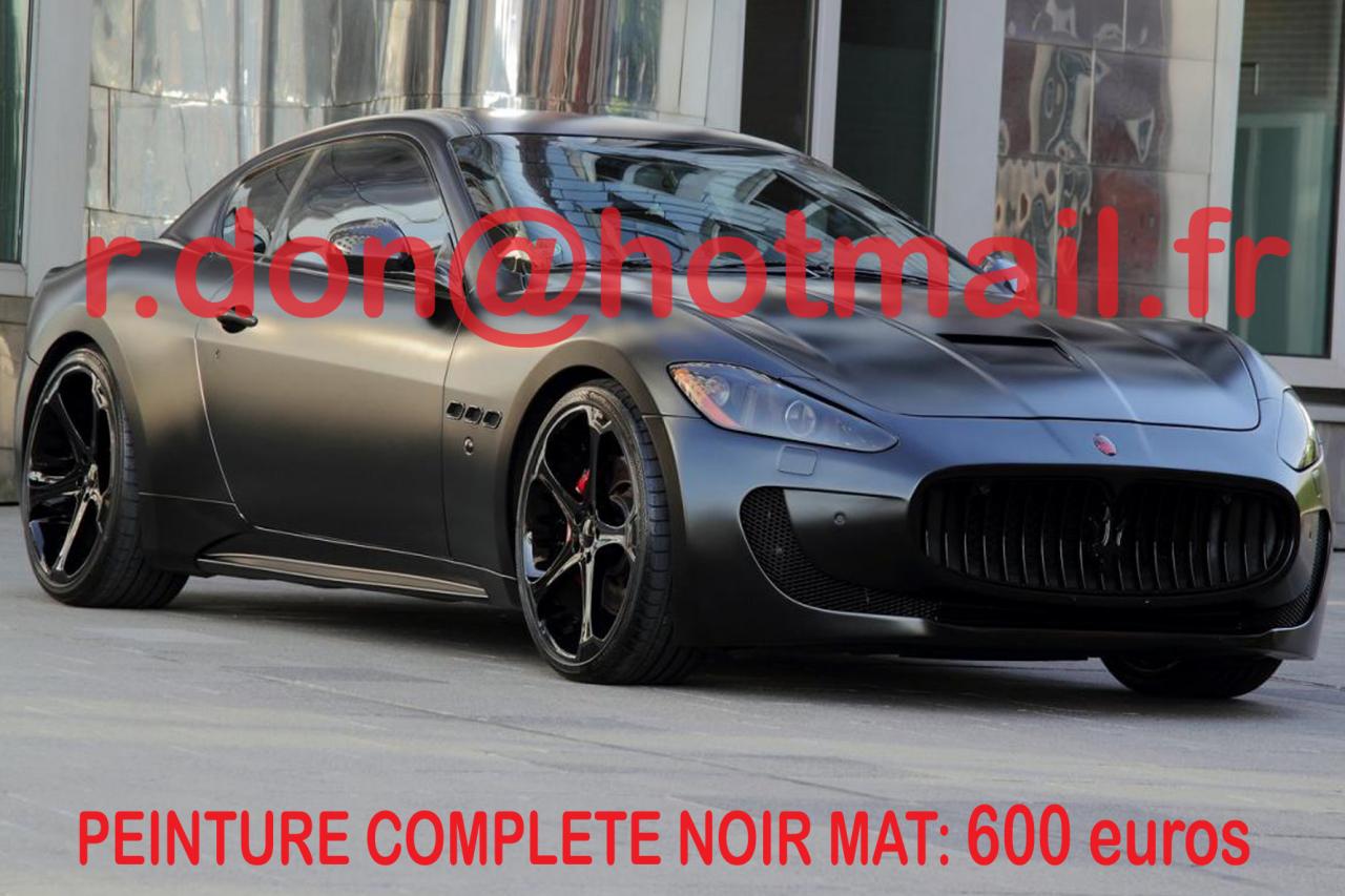 Maserati Granturismo noir mat, Maserati Granturismo noir mat