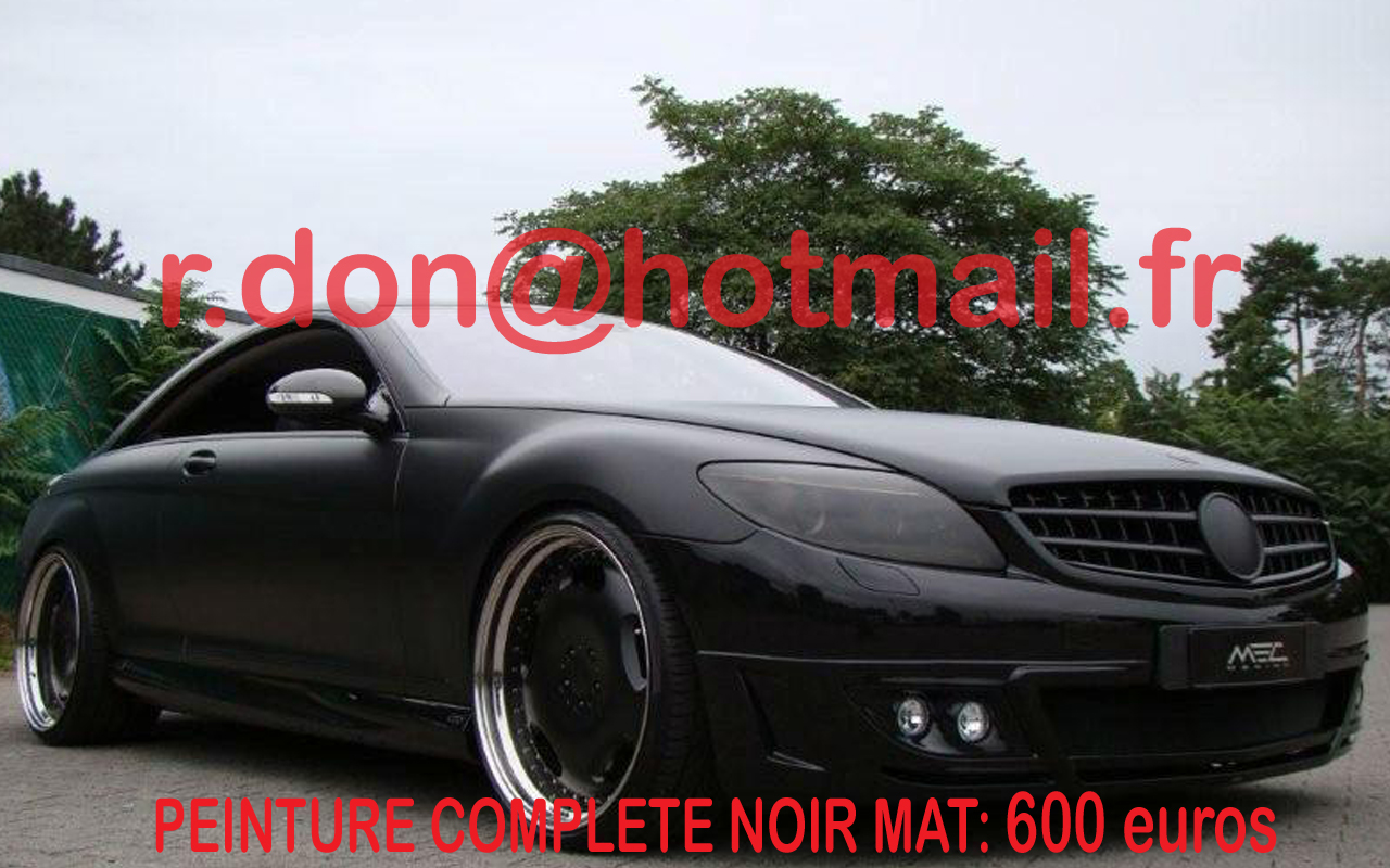 Mercedes CL noir mat, Mercedes CL noir mat, Mercedes CL noir mat