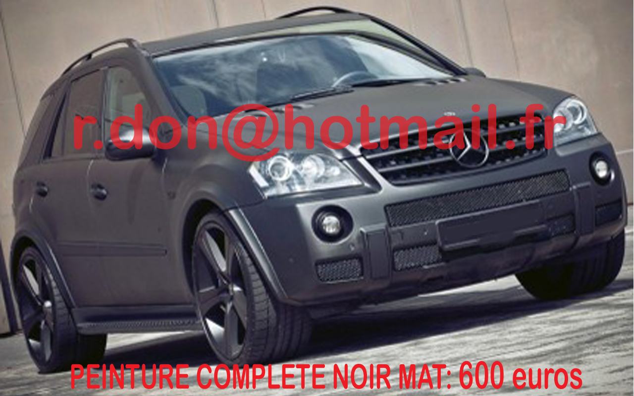 Mercedes ML noir mat, Mercedes ML noir mat, Mercedes ML noir mat