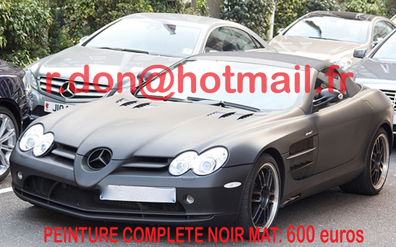 Mercedes SLR noir mat, Mercedes SLR noir mat