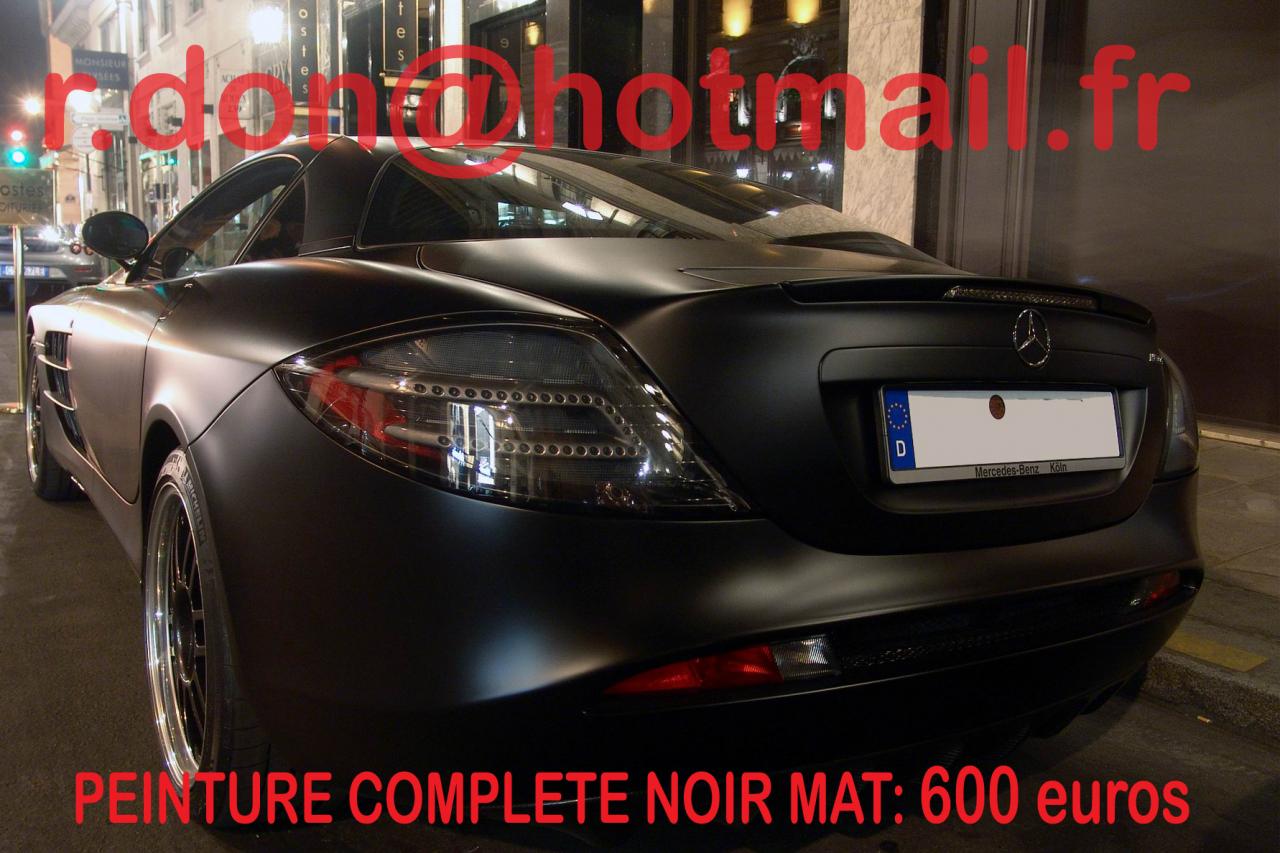 Mercedes SLR noir mat, Mercedes SLR noir mat