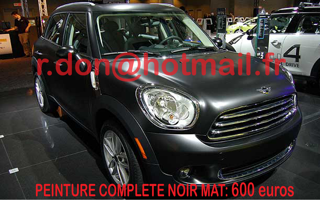 Mini Countryman noir mat, Mini Countryman noir mat