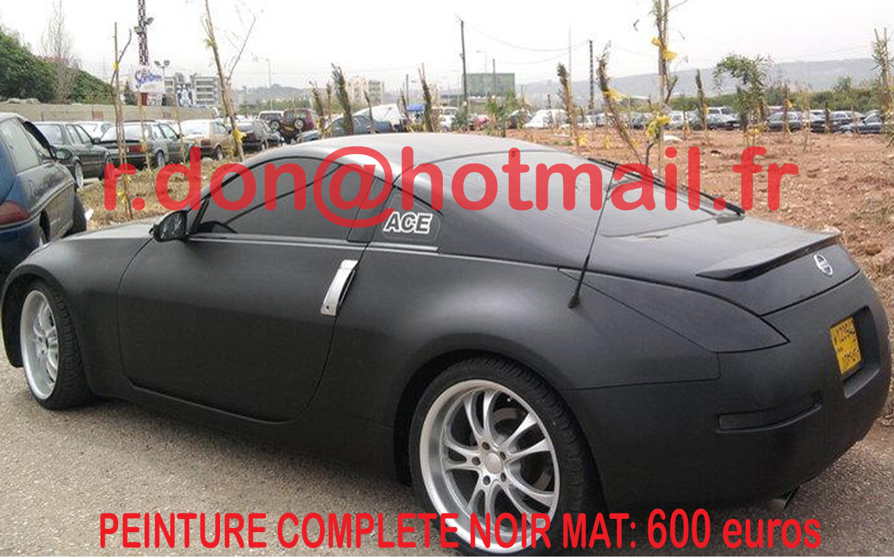 NISSAN-350Z-covering-noir-mat-lille-covering-noir-mat-lille-auto