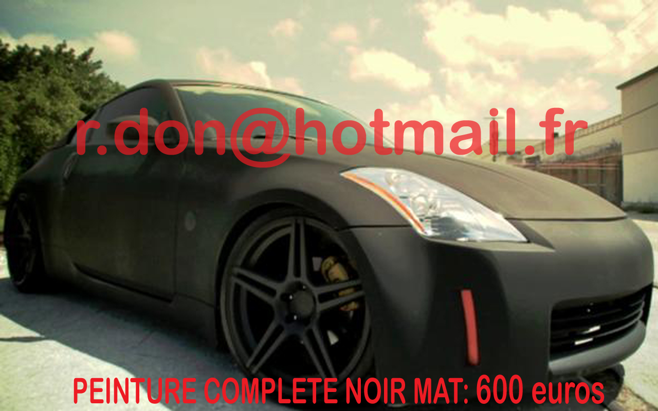 Nissan 350Z noir mat, Nissan 350Z noir mat