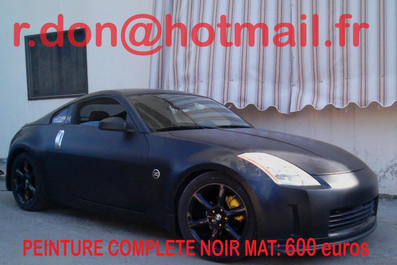 Nissan 350Z noir mat, Nissan 350Z noir mat