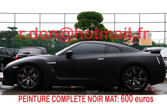 Nissan GTR noir mat, Nissan GTR noir mat, Nissan GTR noir mat