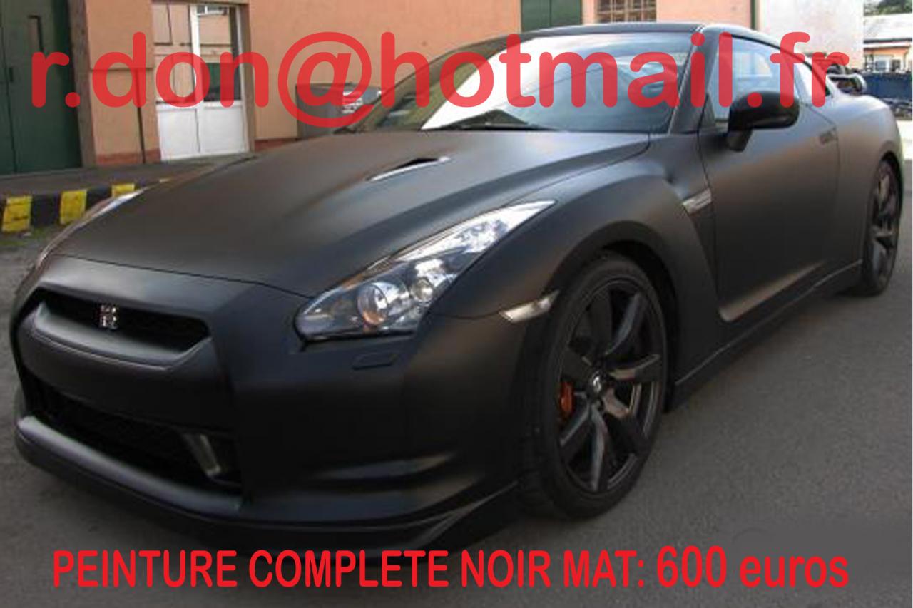 Nissan GTR noir mat, Nissan GTR noir mat, Nissan noir mat