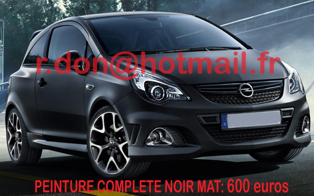Opel corsa noir mat, opel corsa noir mat, covering opel corsa noir mat