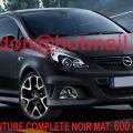 Opel corsa noir mat, opel corsa noir mat, covering opel corsa noir mat