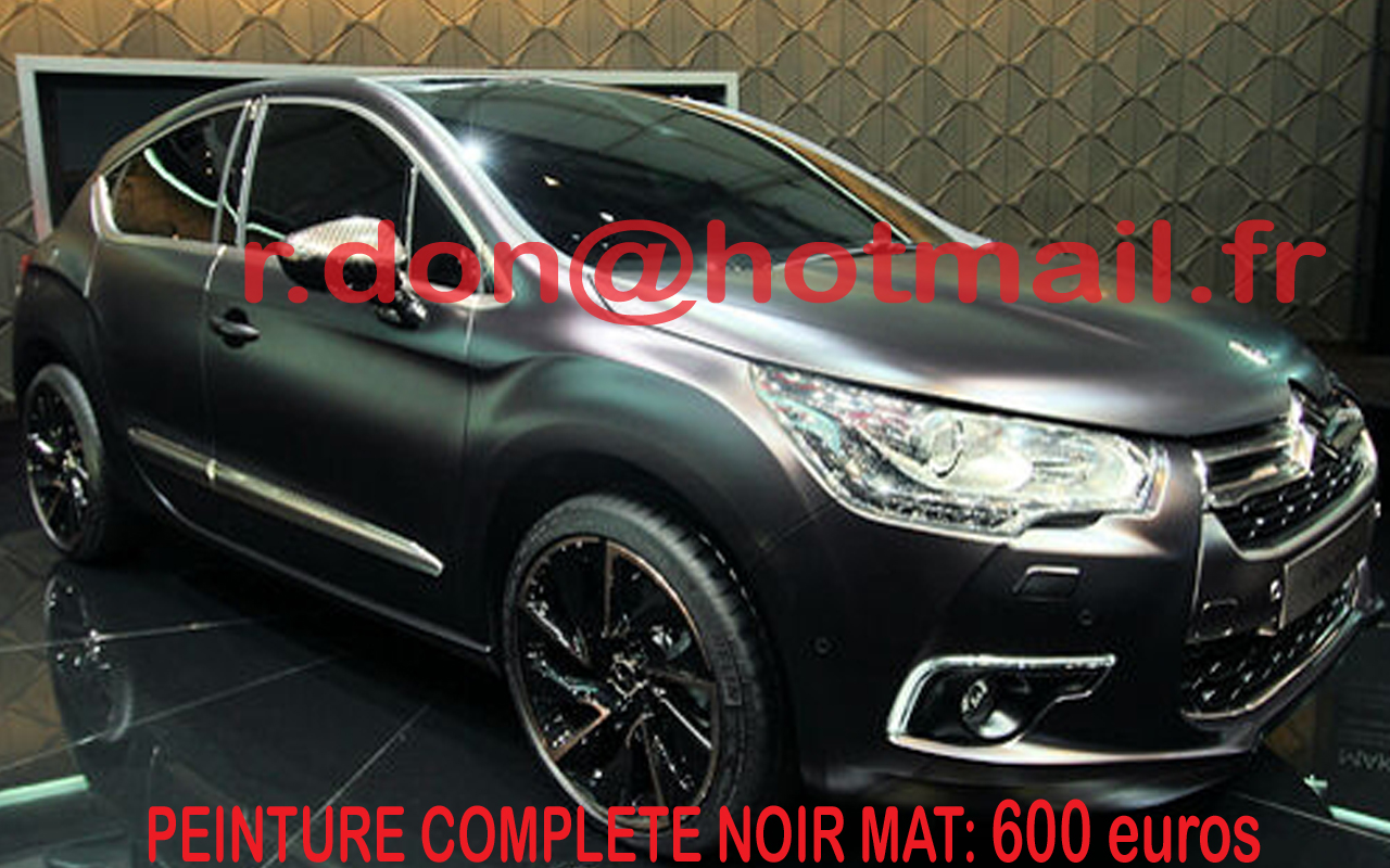 PEUGEOT-DS4-Covering noir mat, total covering noir mat