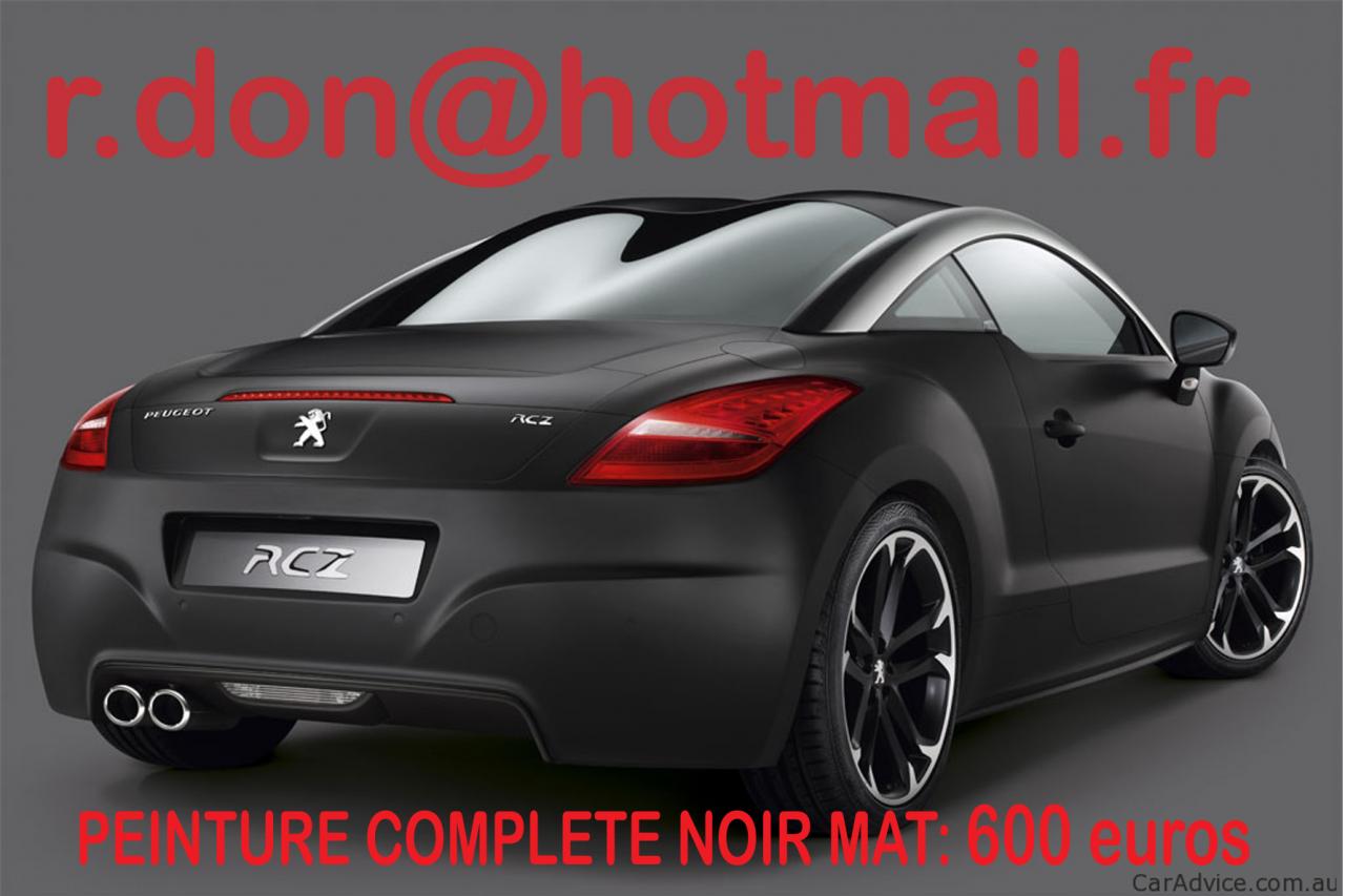 Peugeot RCZ noir mat, Peugeot RCZ noir mat