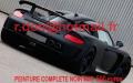 Porsche Carrera GT covering noir mat, Porsche Carrera GT noir mat
