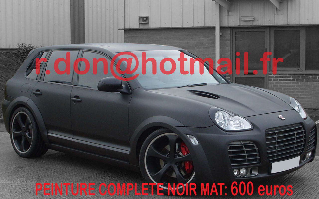 Porsche Cayenne covering noir mat, Porsche Cayenne covering noir mat