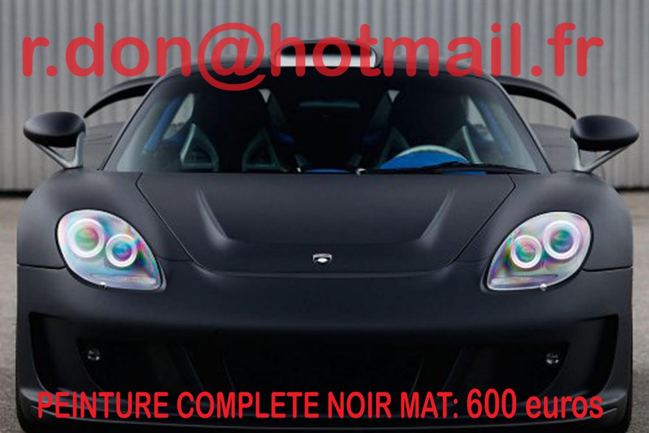 Porsche Carrera GT noir mat, Porsche Carrera GT noir mat
