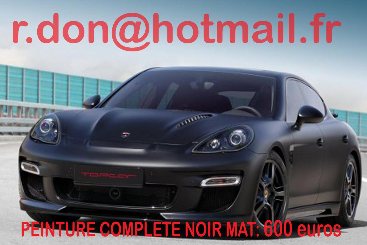 Porsche Panamera noir mat, Porsche Panamera noir mat