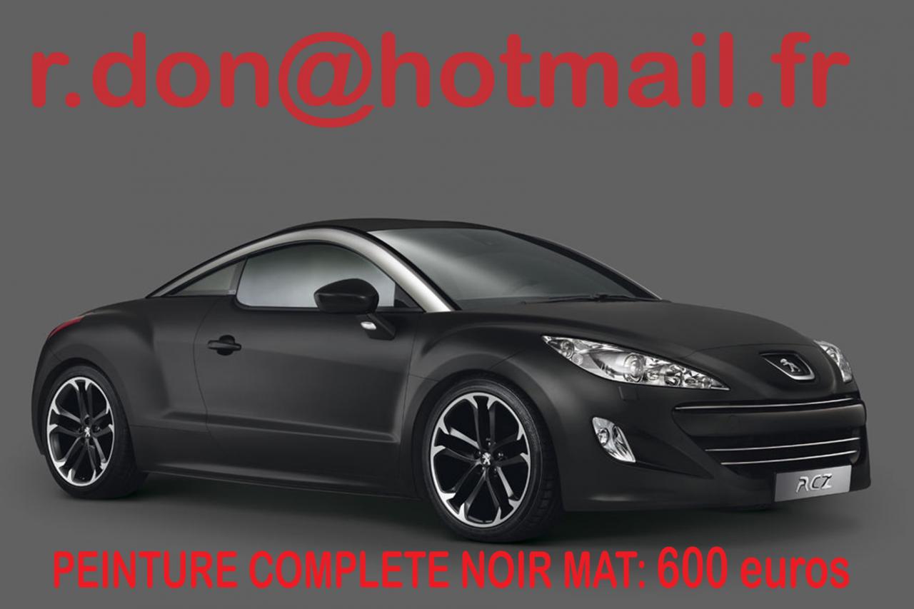 Peugeot RCZ noir mat, Peugeot RCZ noir mat