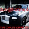 ROLLS-ROYCE-GHOST, noir mat covering, covering auto