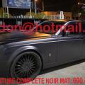 ROLLS-ROYCE-PHANTOM noir mat, covering voiture luxe, covering