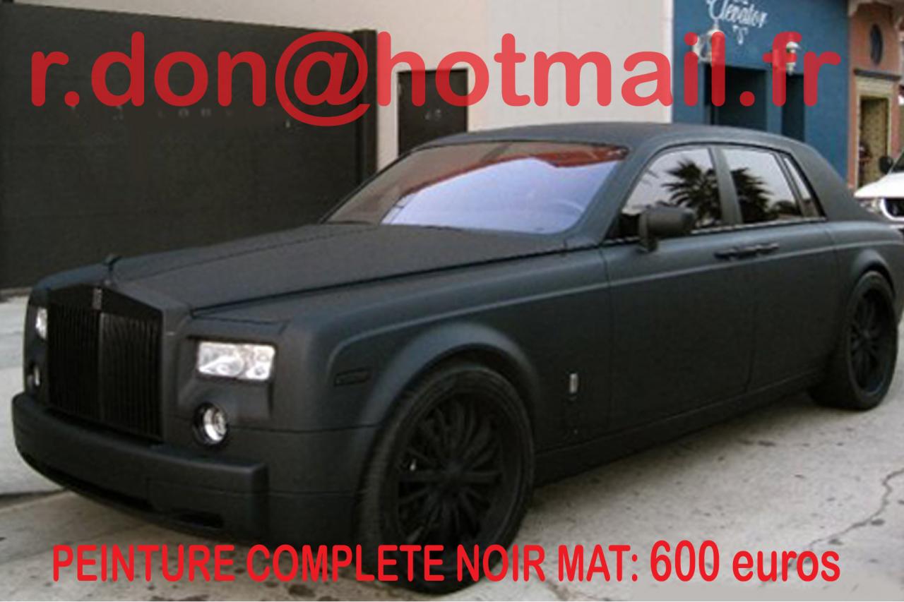 Rolls Royce Phantom noir mat, Rolls Royce noir mat