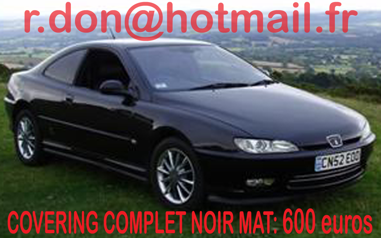 Peugeot 406, Peugeot 406, covering Peugeot 406 noir mat