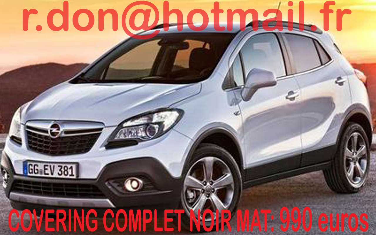 Opel Mokka, Opel Mokka, covering Opel Mokka noir mat