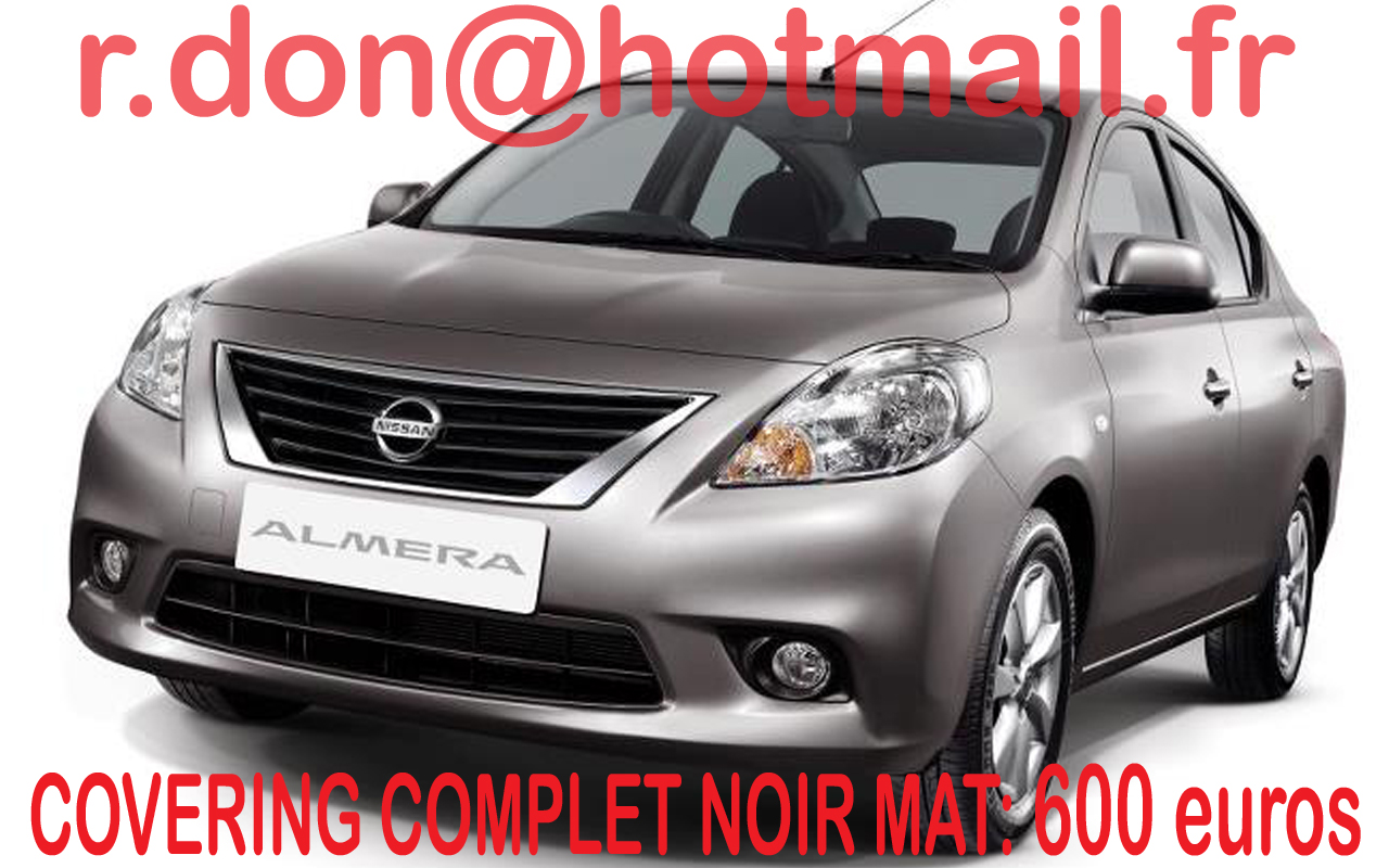 Nissan Almera noir mat, Nissan Almera noir mat