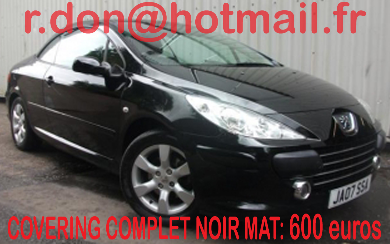 Peugeot 307, Peugeot 307, covering Peugeot 307 noir mat