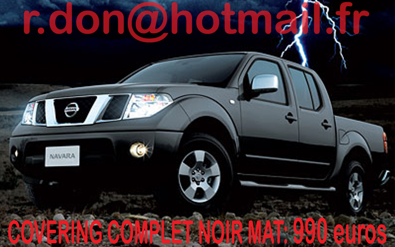 Nissan Navara, Nissan Navara, covering Nissan Navara noir mat