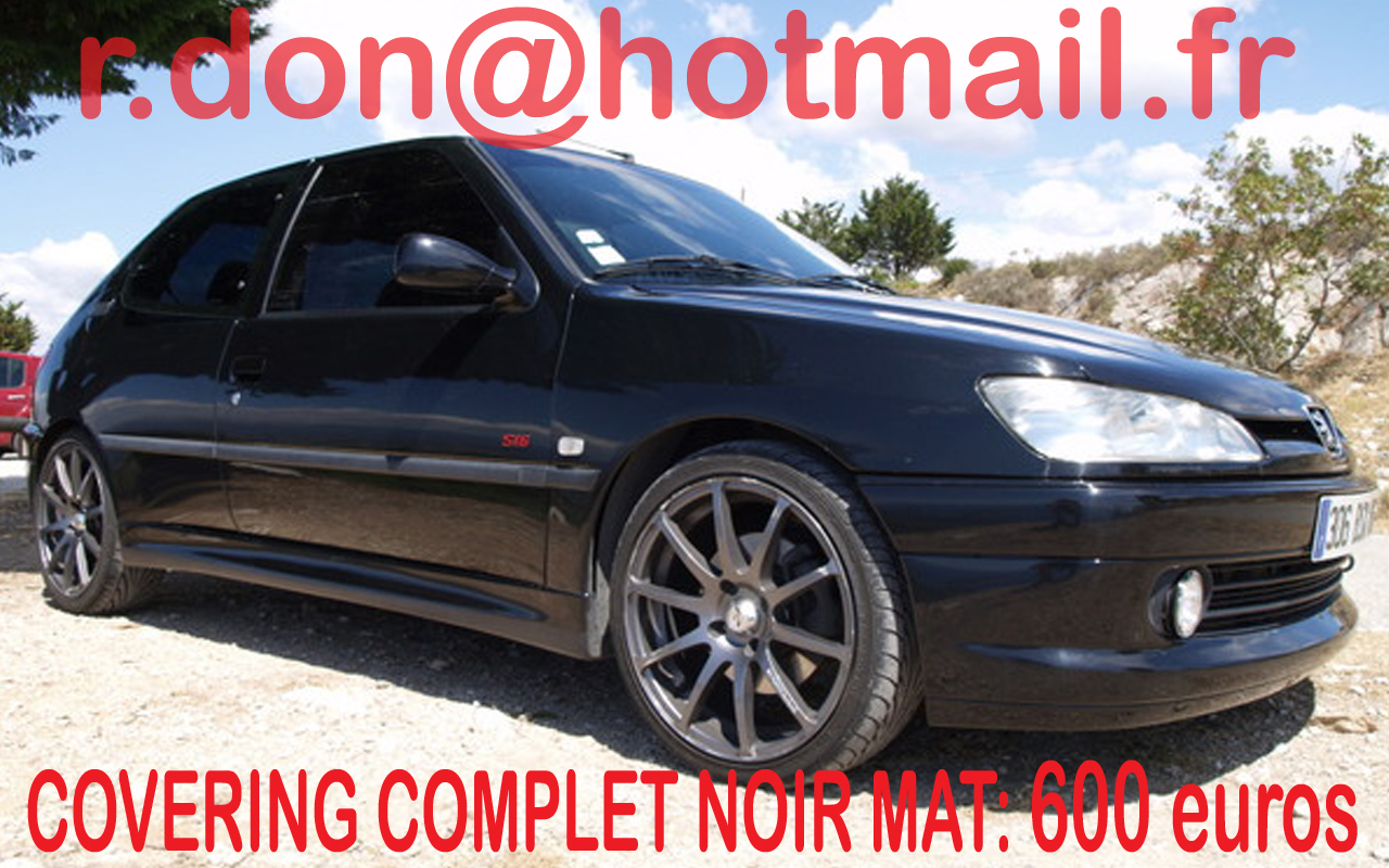 Peugeot 306, Peugeot 306, covering Peugeot 306 noir mat