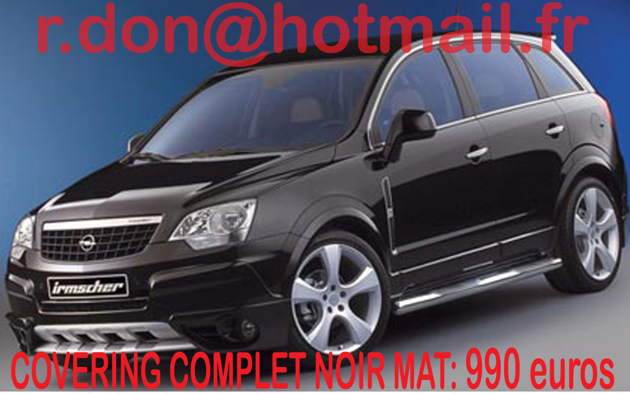 Opel Antara, Opel Antara, covering Opel Antara noir mat