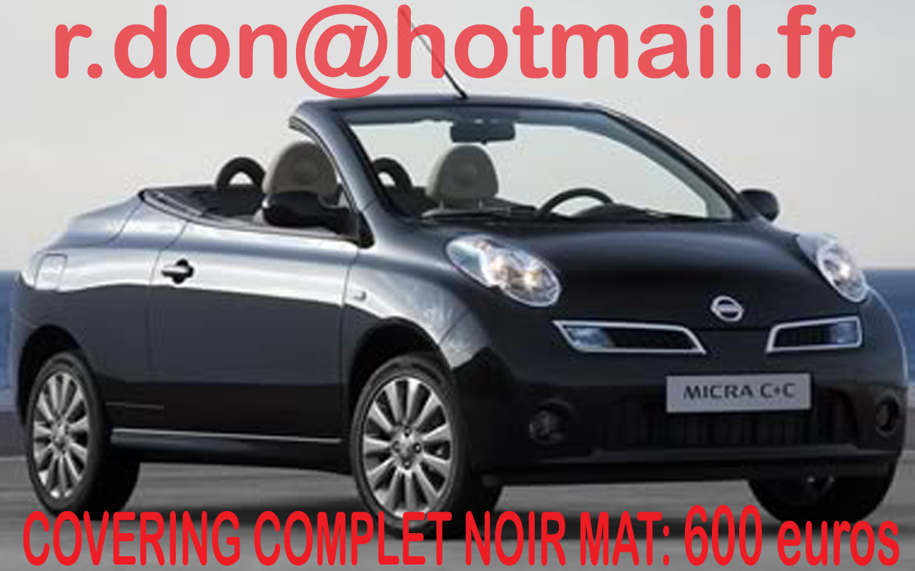 Nissan Micra noir mat, Nissan Micra noir mat