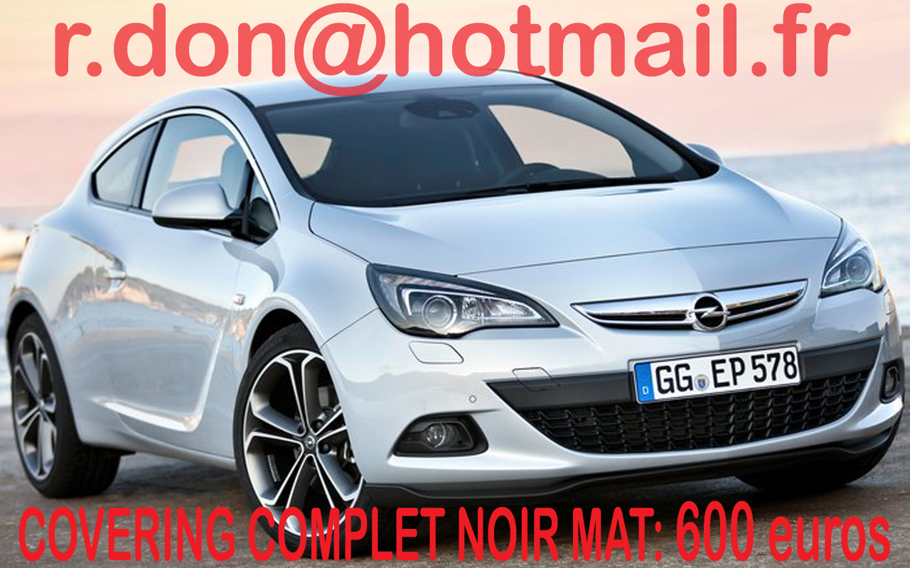 Opel astra, Opel astra, covering Opel astra noir mat