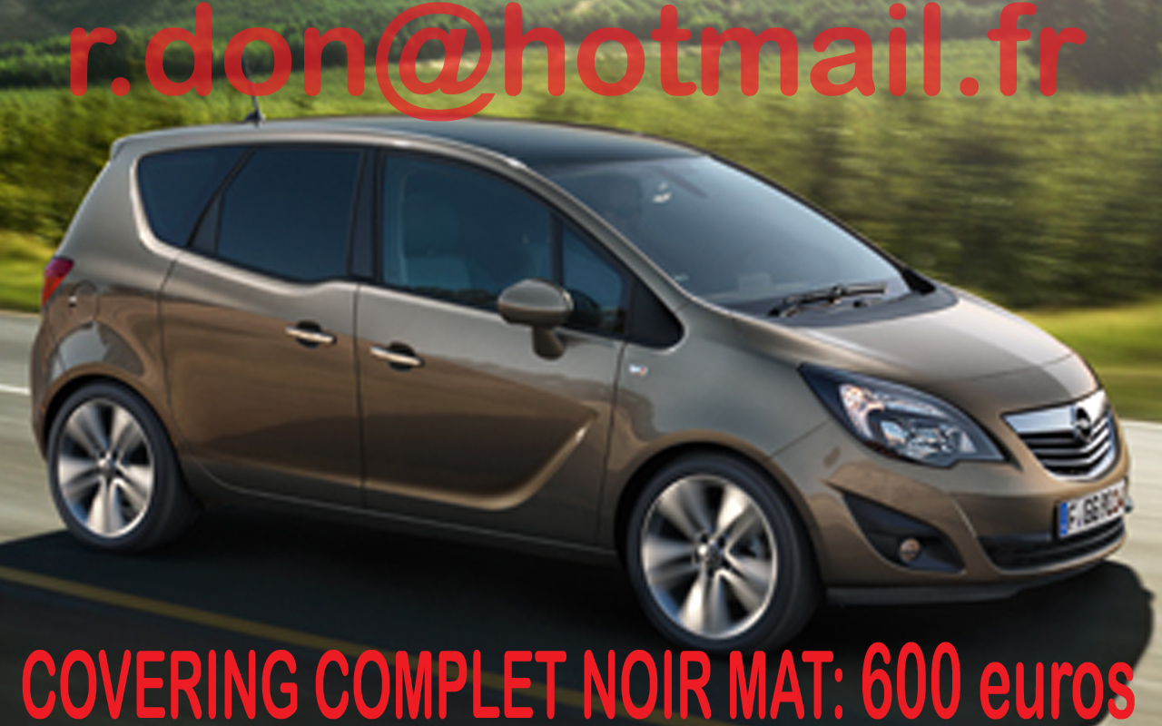 Opel Meriva, Opel Meriva, covering Opel Meriva noir mat