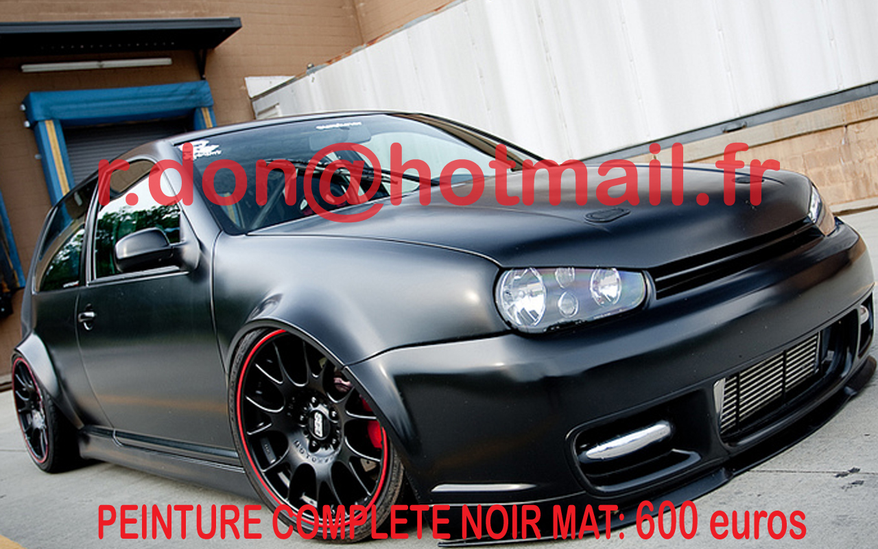 TUTO Plastidip noir mate logo VW + fond couleur carrosserie : Esthétique  extérieure - Forum Volkswagen Golf IV